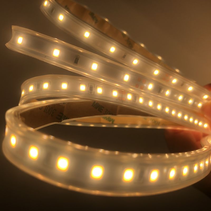 3000K 4000K 6500K 12 Volt LED Strip Lampu Fleksibel 24V SMD2835 Smart Dual 2 Warna Air Berjalan