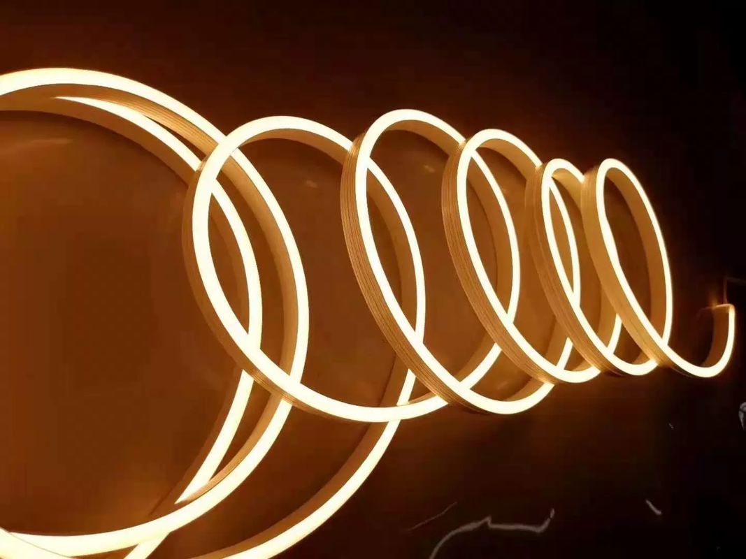 Silicone Neon Tube LED Strip 1212 Dekorasi Luar Ruangan 24V 14.4W Kecerahan Tinggi