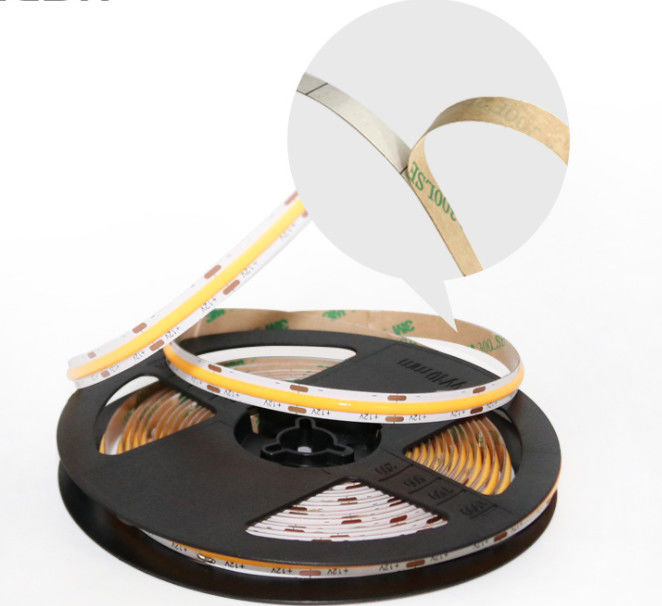 2 Warna 2700-6500K Dimmable COB LED Strip 12V 10W Kecerahan Tinggi