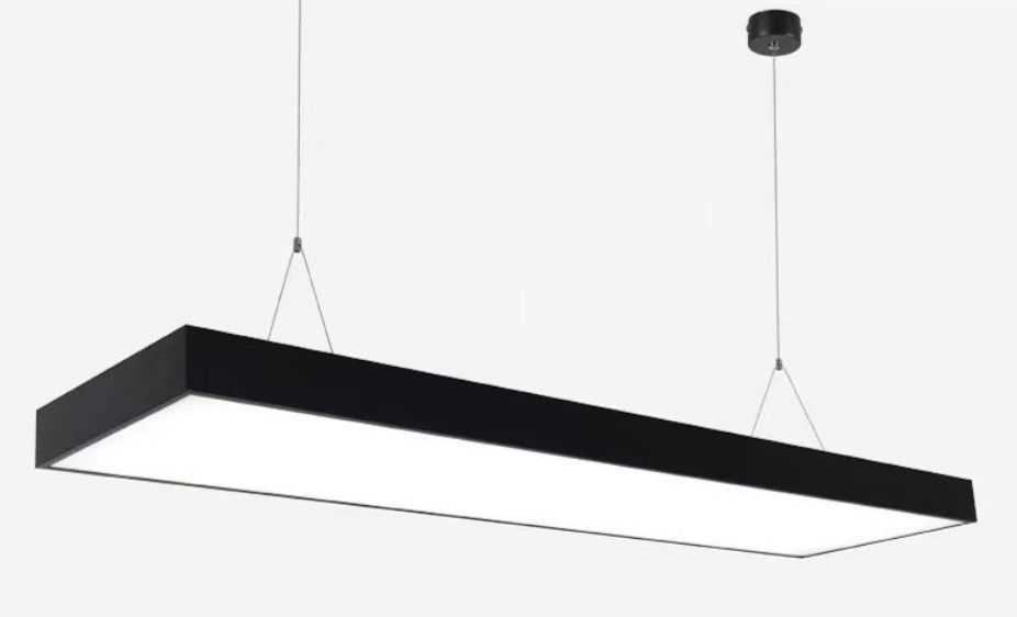 AC110-265V LED Linear Hanging Light Kecerahan Tinggi 35W 6500K Warna Putih