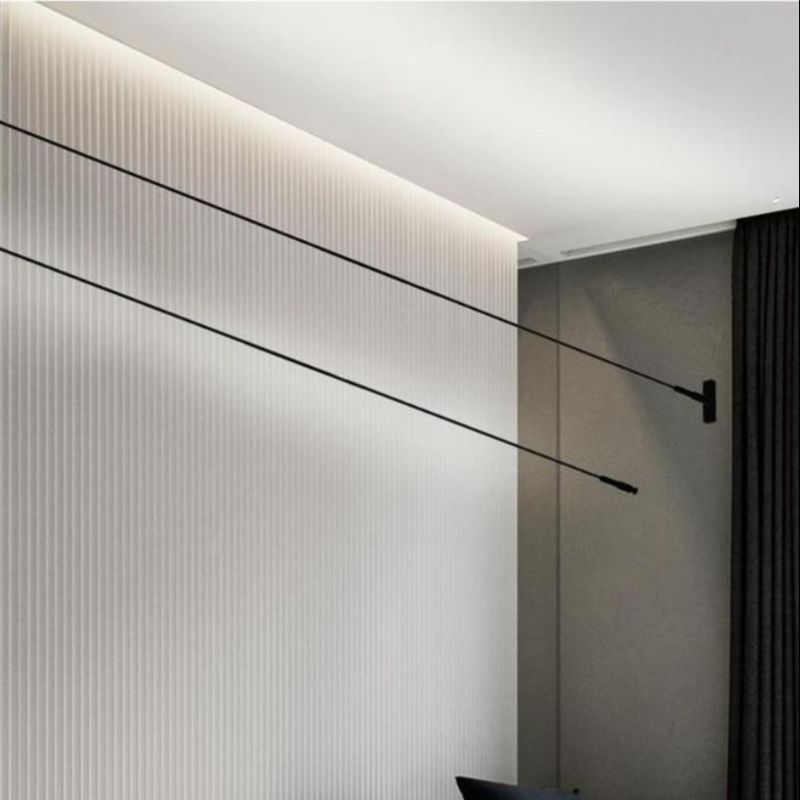 6W 8W Linear Profile Light Free Length Cutting Slim Direct Wall Washer Untuk Pameran Lukisan Galeri