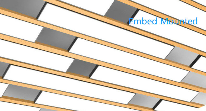 Surface Mount Linear Hanging Light Fixture AC85-277 Perubahan Warna Ganda 0-10V