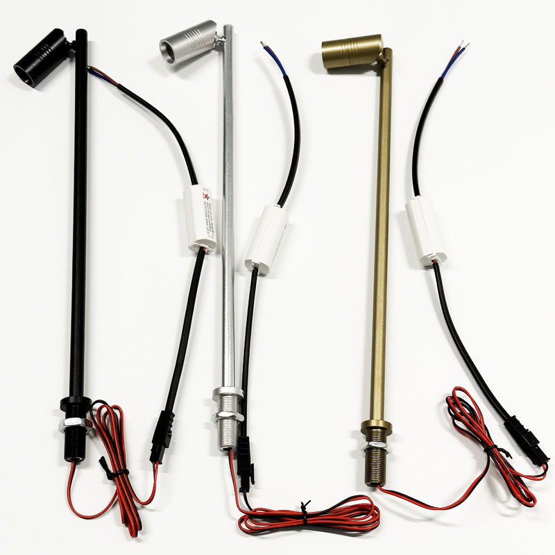 DC 12V LED Jewelry Light 1W Tinggi Disesuaikan LED Kontra Tiang Kecil Display Perhiasan Kasus Lampu Led