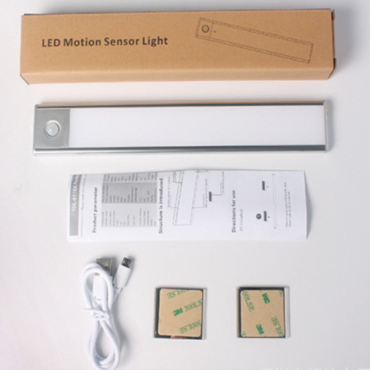 Wireless USB Rechargeable Flexible LED Motion Sensor Cabinet Light Under Counter Closet Lighting Light