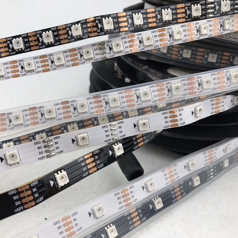 6W 8W 10W 12W 12V Lampu Strip LED Fleksibel SMD 5050 RGB Multi Warna 300 LED