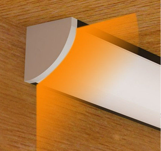 Lampu LED Tipe V 16x16mm Untuk Di Bawah Rak Aluminium Extrusion Hard Strip Light Dengan Magnetic