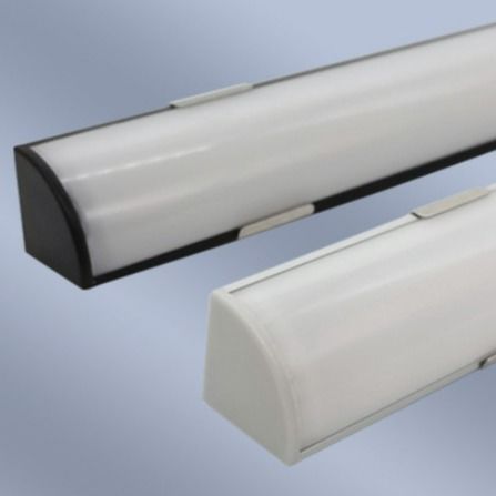Lampu LED Tipe V 16x16mm Untuk Di Bawah Rak Aluminium Extrusion Hard Strip Light Dengan Magnetic