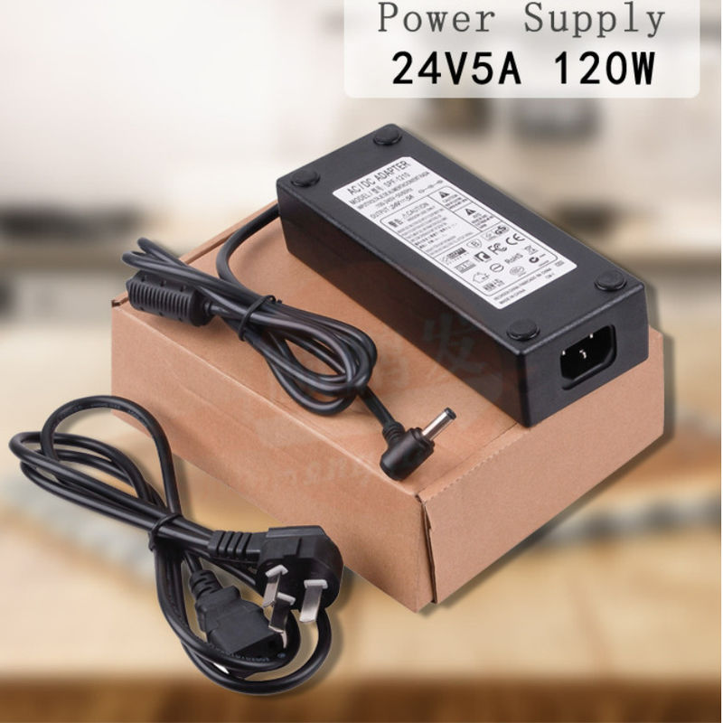 Modul LED 5A Power Supply 12V LED DC Power Supply Desk Black Power Supply Untuk Lampu LED Strip