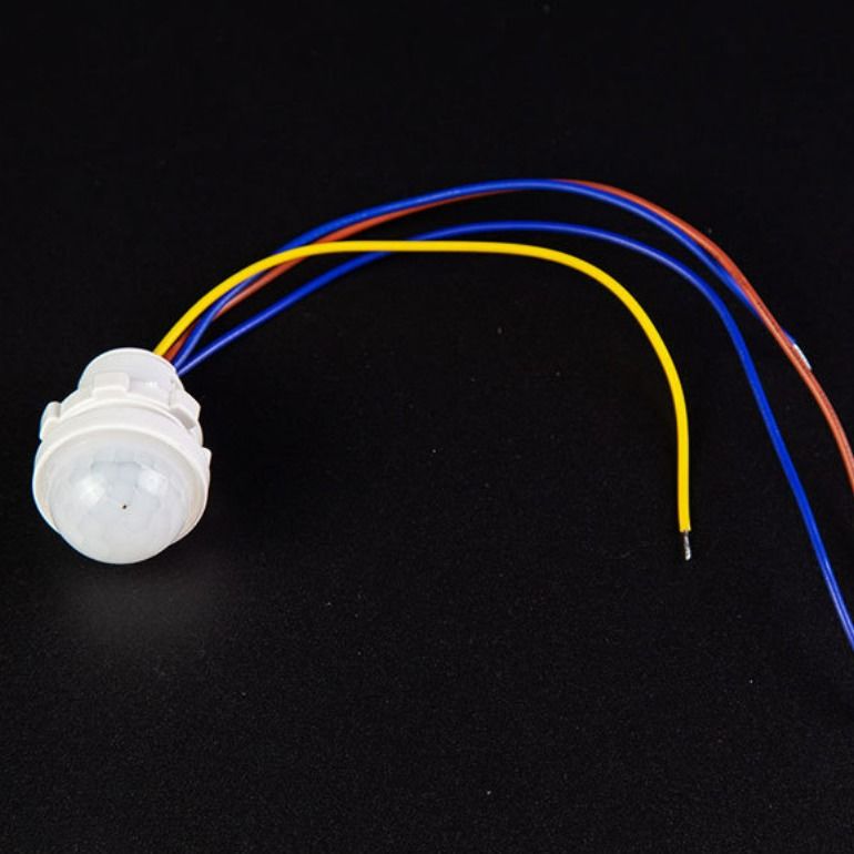 Aksesoris Sensor LED 12V / 24V PIR Sensor LED Bulat Susu Untuk Kabinet Dapur Rumah
