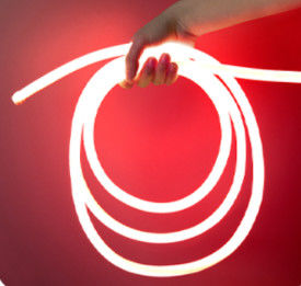 LED Silicone Neon Light 24V IP67 Neon Flexible Strip Light Warna Putih Hangat