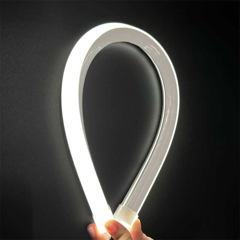 LED Silicone Neon Strip Light 12W 24v 3000K 4000K Dekorasi Luar Ruangan Dalam Ruangan