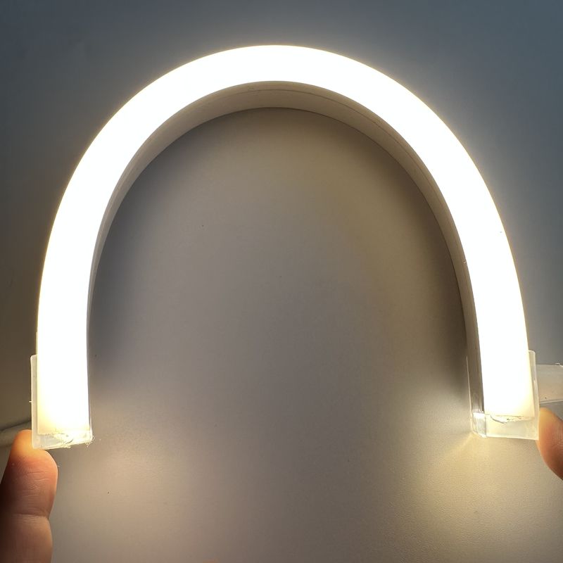 IP65 Silicone Neon Strip Lampu LED 12V / 24V RGBW DMX512 12W Lampu Linear Fleksibel